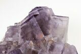 Purple Cubic Fluorite With Fluorescent Phantoms - Cave-In-Rock #191998-1